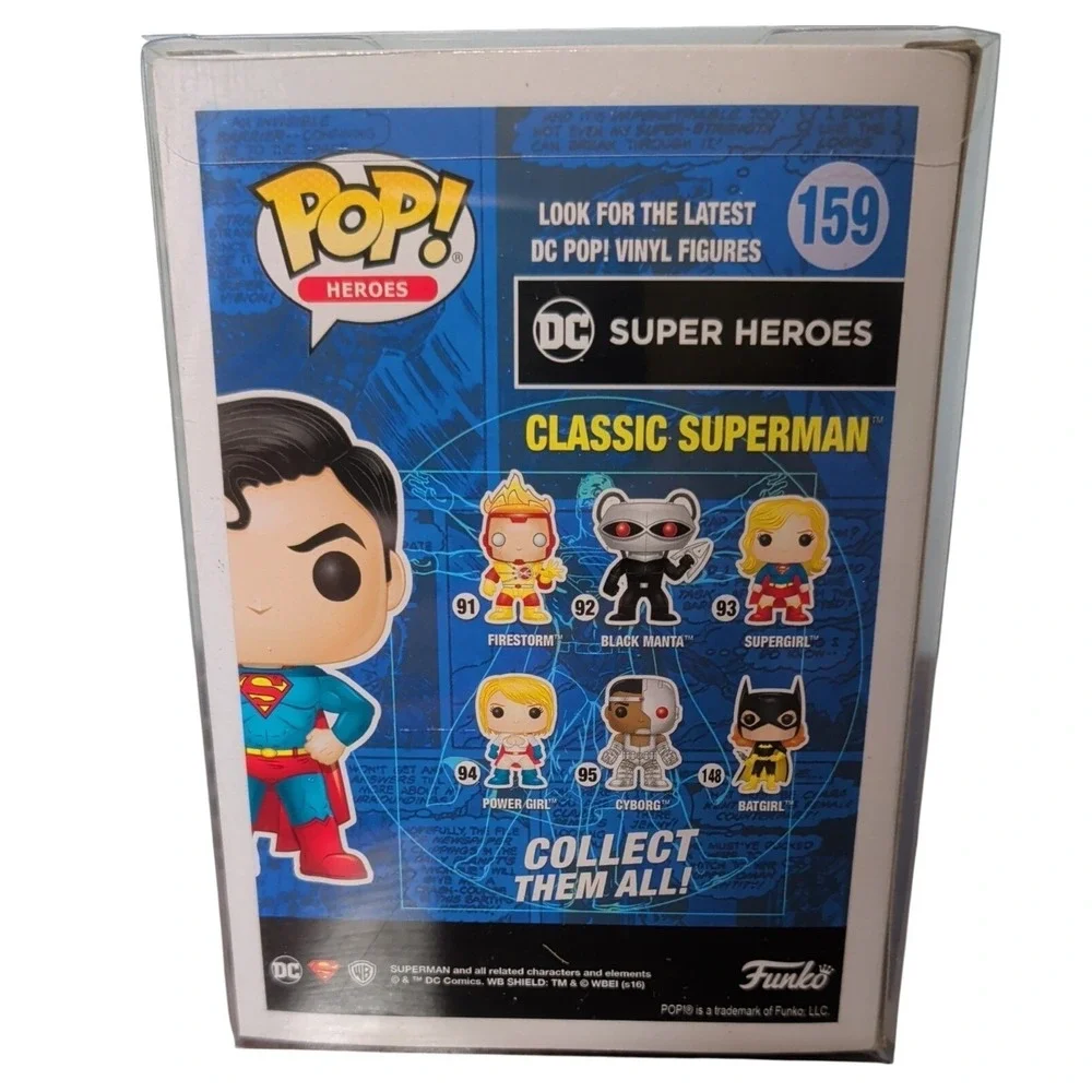 Funko Pop Classic Superman 159 Exclusive DC Comics Legion Of Collectors Figure
